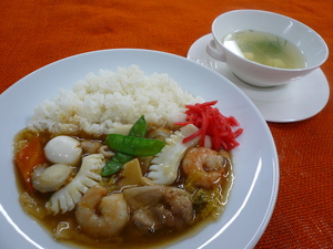 7月1日　中華丼.JPG